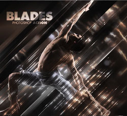 极品PS动作－刀光剑影(含高清视频教程)：Blades Photoshop Action